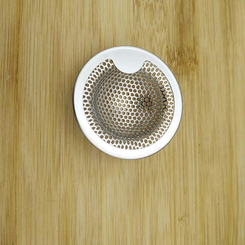 Filtro de aço inoxidável do dissipador de esgoto outfall filtro cozinha acessório do banheiro efetivamente filtrar resíduos anti-ferrugem durável a