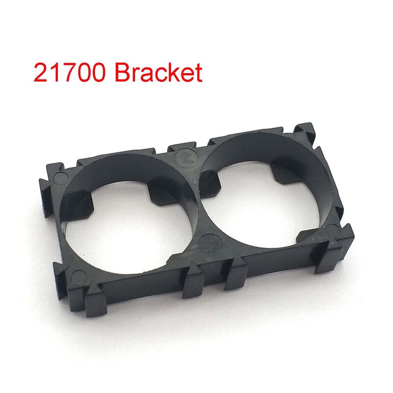 21700 Battery Holder 21700 Bracket Cell Safety Anti Vibration Plastic Brackets 2 Slots For 21700 Batteries