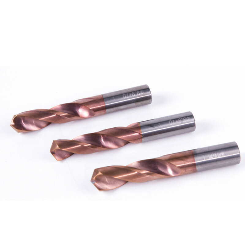SANAI Tungsten Carbide Drill Bit 1mm - 20mm HRC45° HRC55° HRC65° Twist Drill Bit CNC Lathe Drilling Tools Metalworking Bits