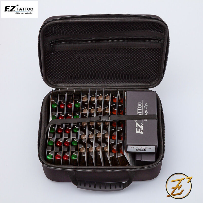 EZ V-Select 문신 카트리지 바늘 키트, 혼합 크기, RL RS M1 CM 일회용 문신 바늘 키트, 문신 그립, 100 개, 200 개