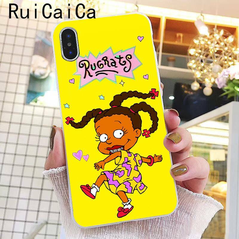 Ruicaica cartoon Rugrats amine lovely Soft Silicone Phone Case for iPhone 8 7 6 6S Plus X XS MAX 5 5S SE XR 10 Fundas Cover