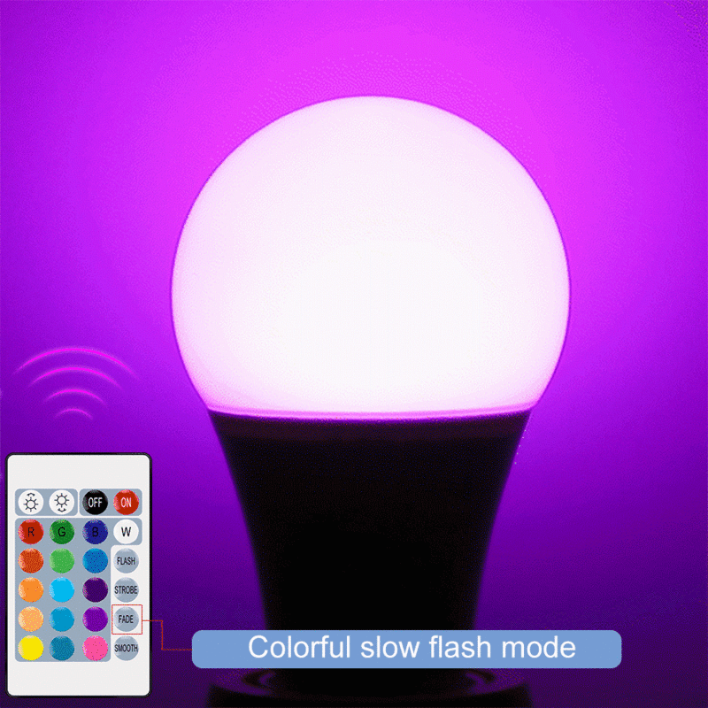 Светодиодный прожсветильник RGB Magic Bulb Smart Control Led RGBW изменяющий цвет свет E27 Bombillas 5W 10W 15W Светодиодная лампа с регулировкой яркости AC85-265V