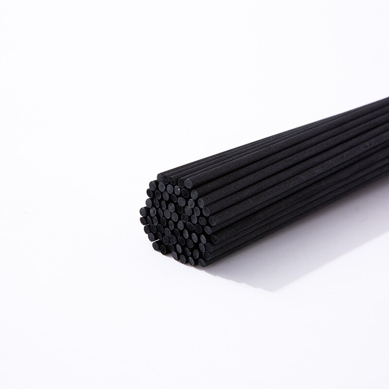 100 pz 40/35/30/25/22/19/10cm bastoncini di Rattan in fibra nera bastoncini di ricarica diffusore Reed bastoncini di diffusore di aromaterapia bastoncini di canna
