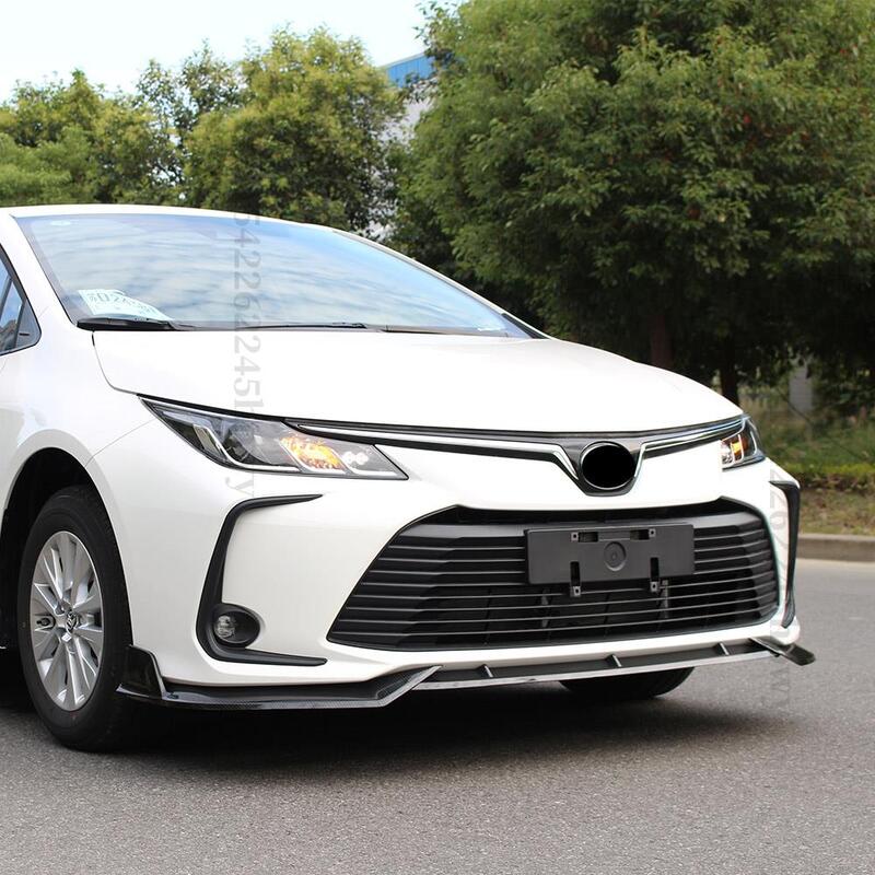 ด้านหน้ากันชน Lip Chin ปรับอุปกรณ์เสริม Splitter คุณภาพสูงชุด Body สปอยเลอร์ Deflector สำหรับ Toyota Corolla 2019 2020 2021