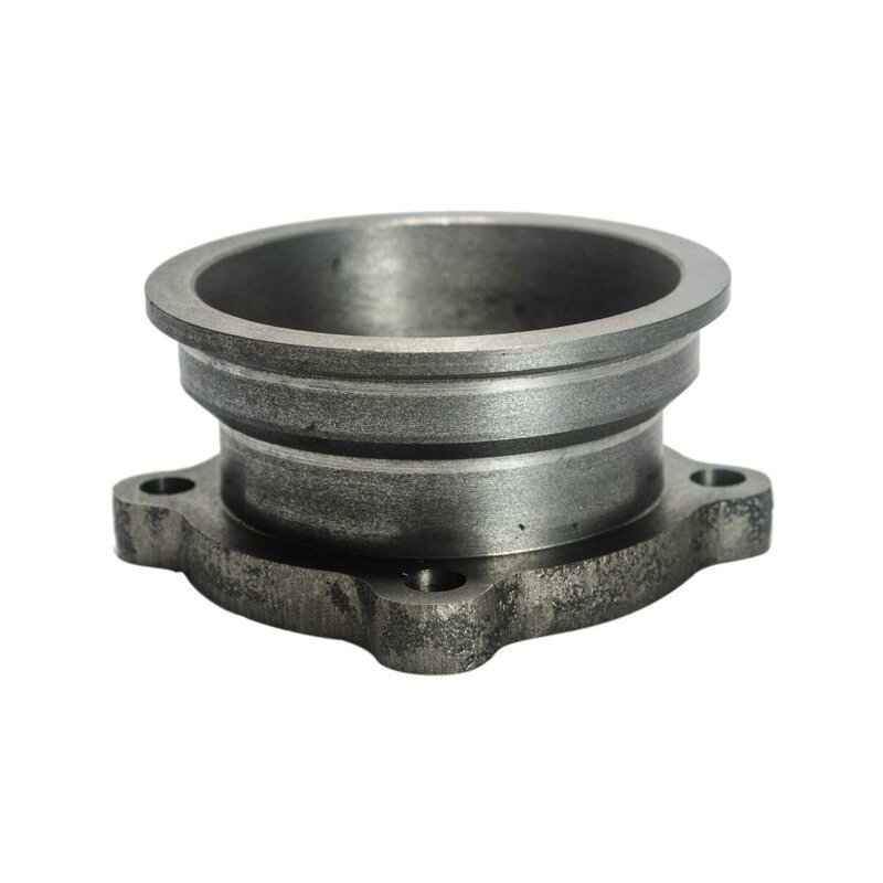 RESO--2.5" to 3" V-Band Turbo Downpipe Exhaust Flange Adapter 4 Bolts CONVERSION KIT Cast Iron Flange Adaptor