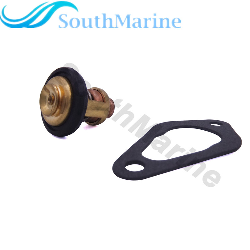 Boat Motor 855676002 8M0119207 Thermostat & 27-853702005 Gasket for Mercury Marine Outboard Engine 8HP 15HP 20HP 25HP 35HP, Sier