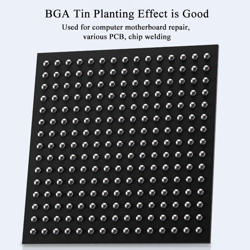 MECHANIC-BGA bolas de reballing para reparo de retrabalho, 0,2mm, 0,25mm, 0,3mm, 0,35mm, 0,4mm, 0,45mm, 0,5mm, 0,55mm, 0,6mm, 0,65mm, 0,76mm
