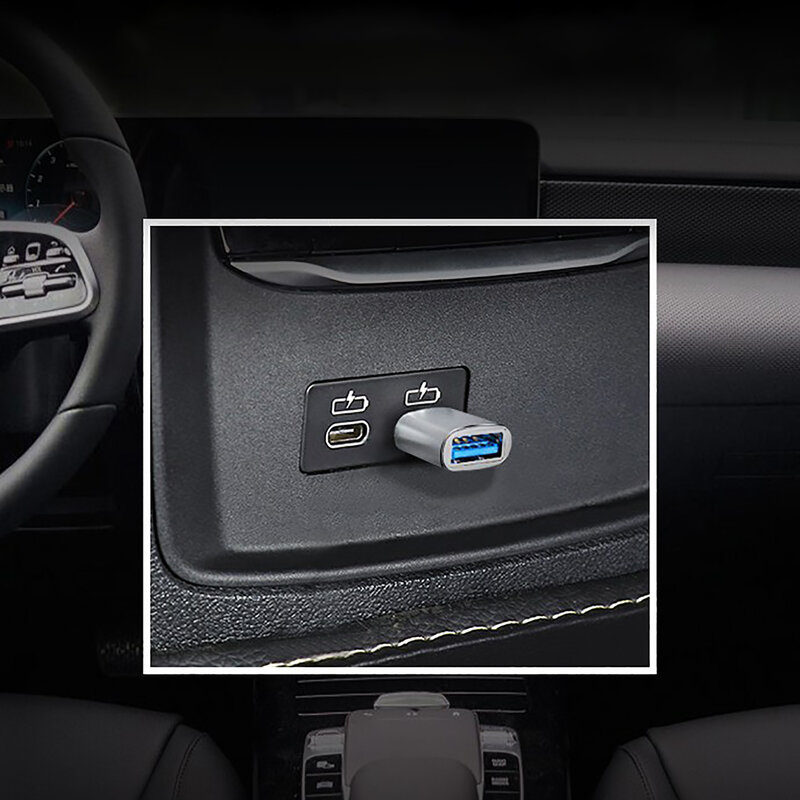 2020 Carro Tipo-C USB 3.0 Adaptador Carregamento Conversor De Dados Para Tesla Model 3 Auto Fastener Lindamente