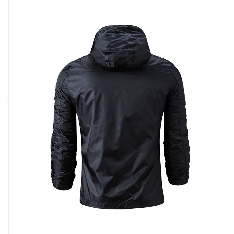 MRMT 2024 Brand New Men's Fashion Hooded Pure Color Slim Fit Large Size Jacket Youth All match Casual Trend Jacket Men