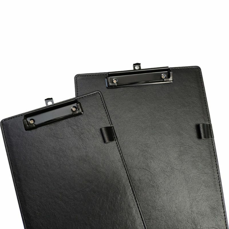 Durable PU Leather A4 A5 File Paper Clip Board Writting Pad Folder Document Stationery