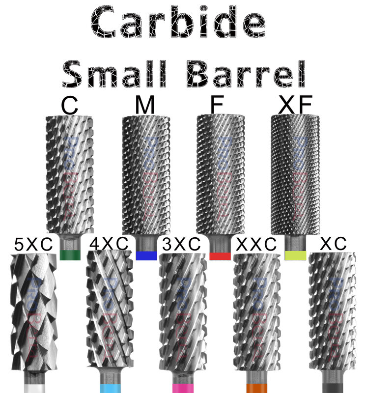 NAILTOOLS 5.35 Small barrel Original Tungsten steel Carbide Manicure Nail drill bit File Accessories Pedicure Rotate Burr