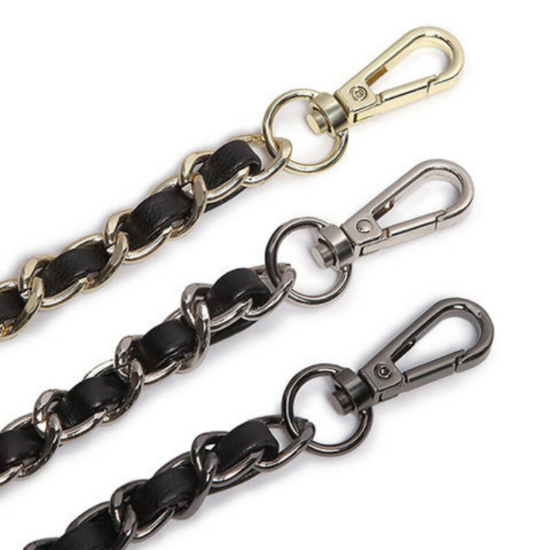 80cm/90cm/100cm/110cm/120cm/130cm/140cm accessori cinturino per zaino catena in metallo tracolla borsa a tracolla catena