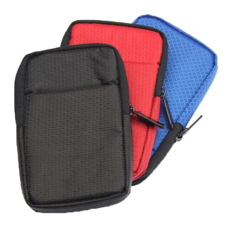 2.5 Hard Disk Case Portable HDD Protection Bag for External 2.5 inch Hard Drive/Earphone/U Disk Hard Disk Drive Case Black