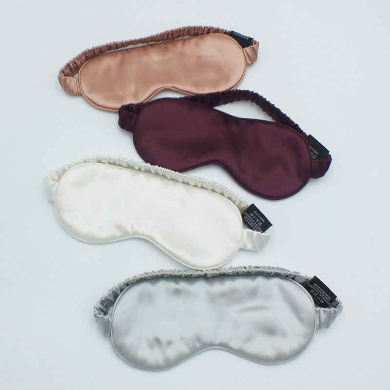 Nowe produkty 22 MM jedwabna maseczka na oczy hurtownia elastyczna cieniowana maska do spania