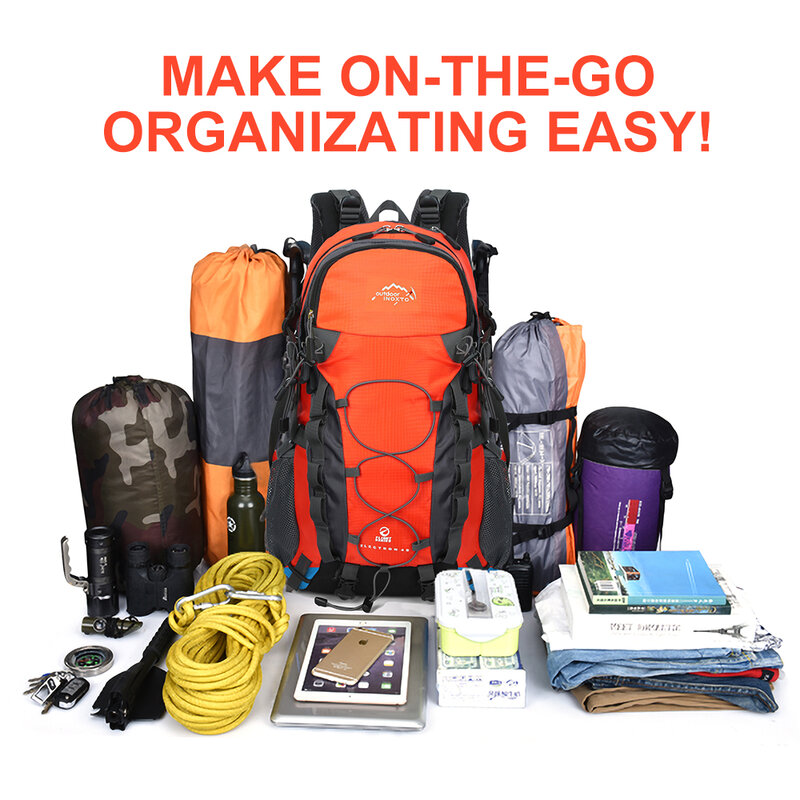 Mochila de almacenamiento para senderismo, de 40 litros bolsa resistente, mochila de viaje, muy adecuada para montañismo, senderismo y camping