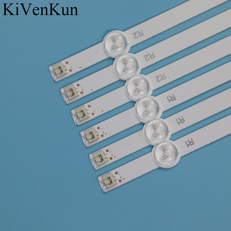 Novas faixas de led para retroiluminação para philips 55pfk6309/12 barras, faixa de led para tv, lente hd 55 "v14 drt rev0,0 1 lc550dun (pg) (a1) (p1)