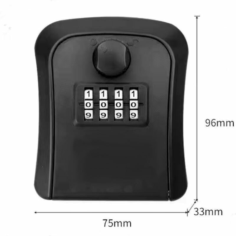 Wall-mounted engineering plastic key safe 4 digit combination password key unlock anti-theft storage box