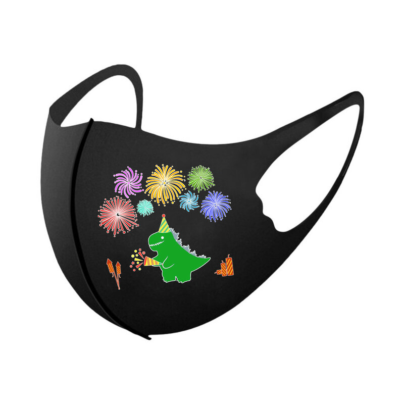 5pc Children Spring Festival Masks Cartoon Face Mask For Kids Chinese New Year Decorations 2022 Tiger Petardos Halloween Петарды