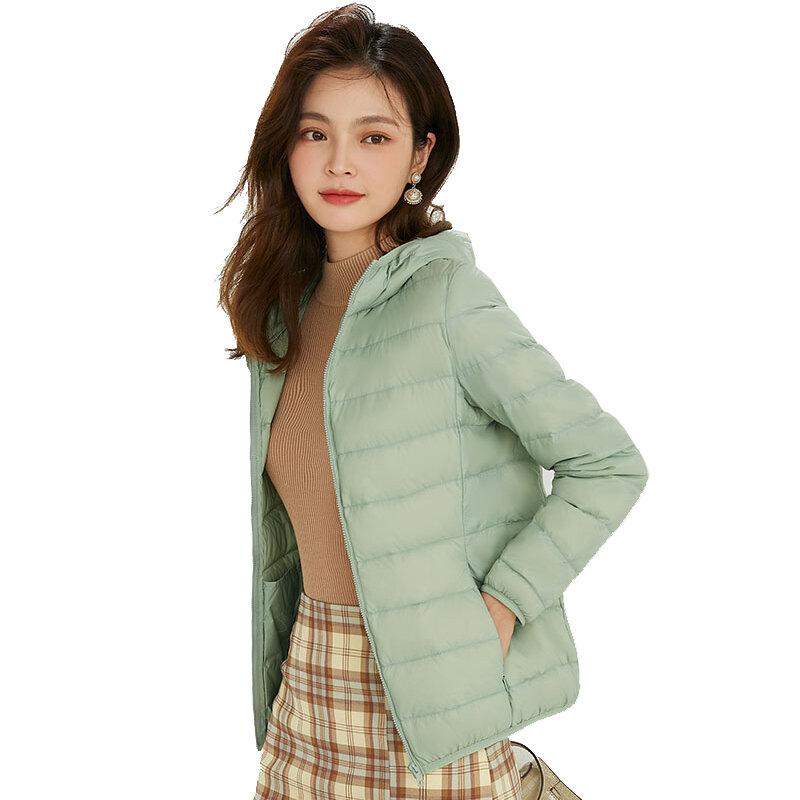 New Fashion Ultra Light 90% piumino morbido tessuto opaco giacca invernale in piuma cappotto caldo Parka con cappuccio femminile portatile S-4XL