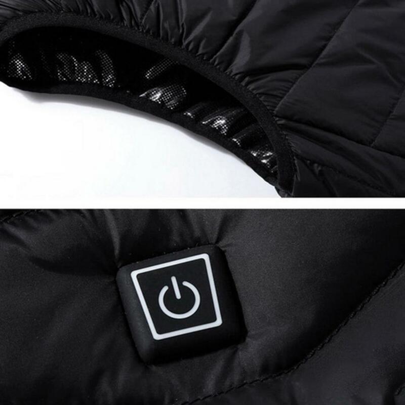 2021 년 남성용 세탁 가능한 민소매 USB 전기 발열 겨울 재킷, 보온 열선 조끼