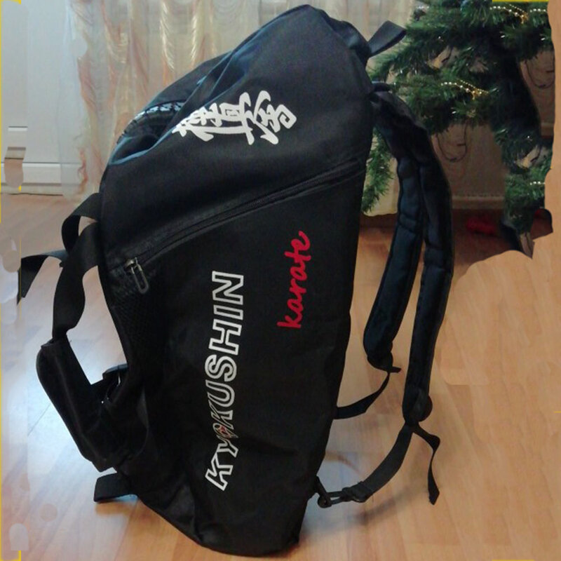 Profissional kyokushin saco para treinamento esporte karate taekwondo leve bolsa multifuncional mochilas à prova dwaterproof água