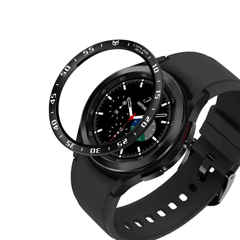 Anello castone per Samsung Galaxy Watch 4 Classic 46MM 42MM acciaio inossidabile Smartwatch custodia protettiva custodia antigraffio cornice in metallo