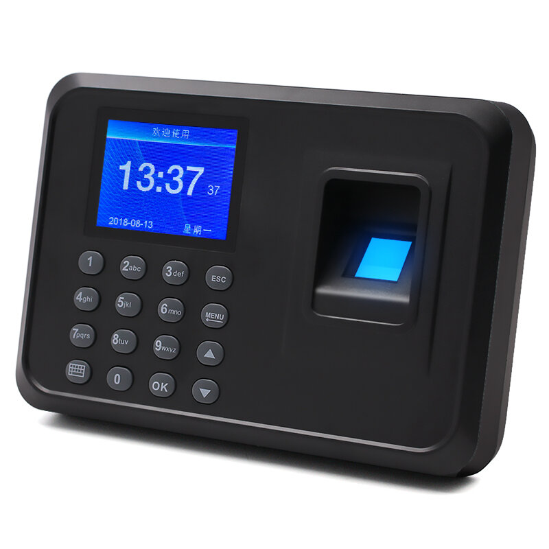 HOT SALE Donnwe F01 Biometric Fingerprint time attendance clock recorder with data downloaded by USB drive