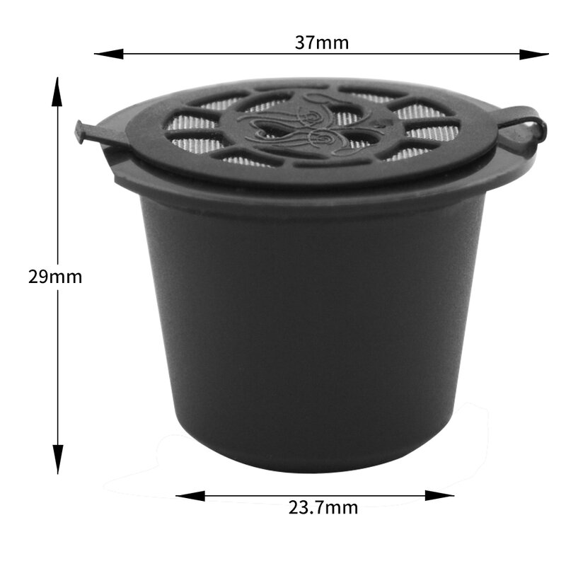 Icafelas Kapsul Kopi Dapat Digunakan Kembali untuk Mesin Nespresso dengan Filter Stainless Mesh Isi Ulang Espresso Pod Kitchen Tamper