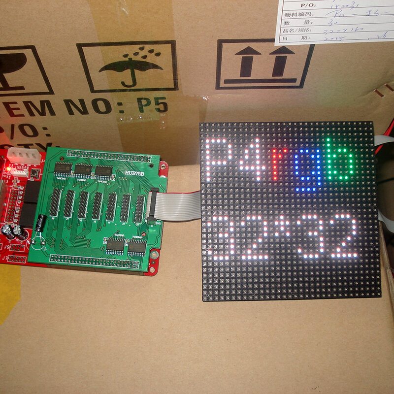 P4 Innen-LED-Anzeige modul 64x32 Pixel, voll farbige LED-Schilder smd rgb p4 LED-Bildschirm platten, LED-Matrix 256mm * 128mm