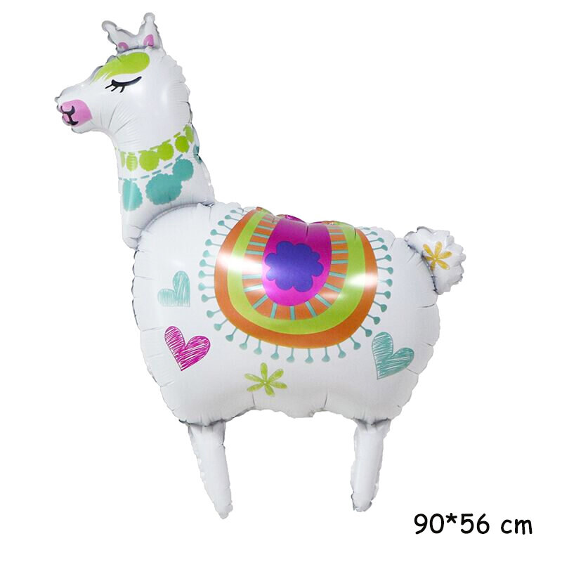 Cartoon zwierząt lamy z balonów foliowych urodziny wesele sprzyja dekoracji alpaki helem balony prezenty dla dzieci kulki powietrza Globos
