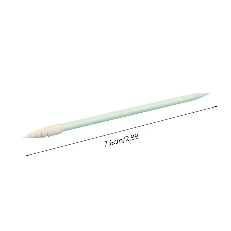 100Pcs/Pack Small Pointed Tips Cloth Head Cleaning Swab Lint Dust Free Sticks for PCB Board Electronics Small Area Camera Optica
