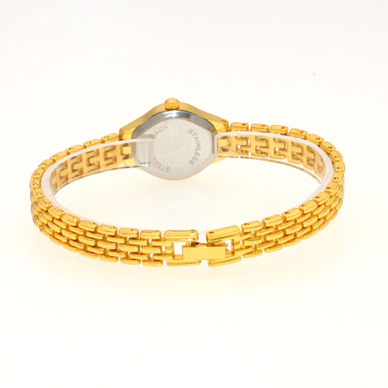 Reloj de pulsera para Mujer, Relojes dorados, esfera pequeña, reloj de cuarzo, hora Popular, Relojes elegantes para Mujer