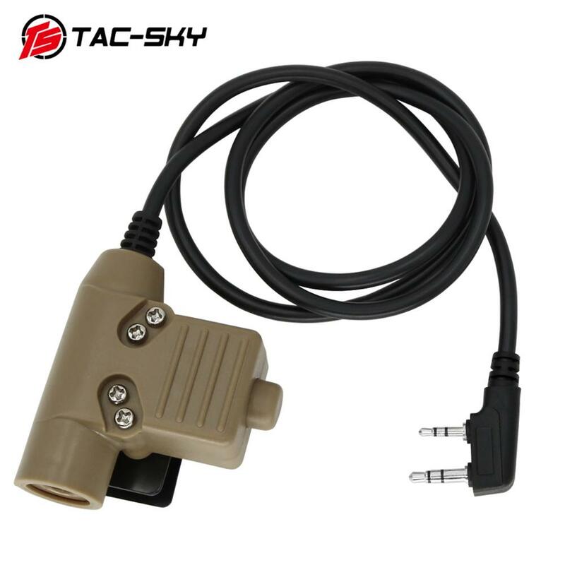 TS TAC SKY PTT U94 PTT PTT Adapter Headset Taktis Walkie Talkie Ptt สำหรับ Comtac I II III / Sordin headset Taktis S