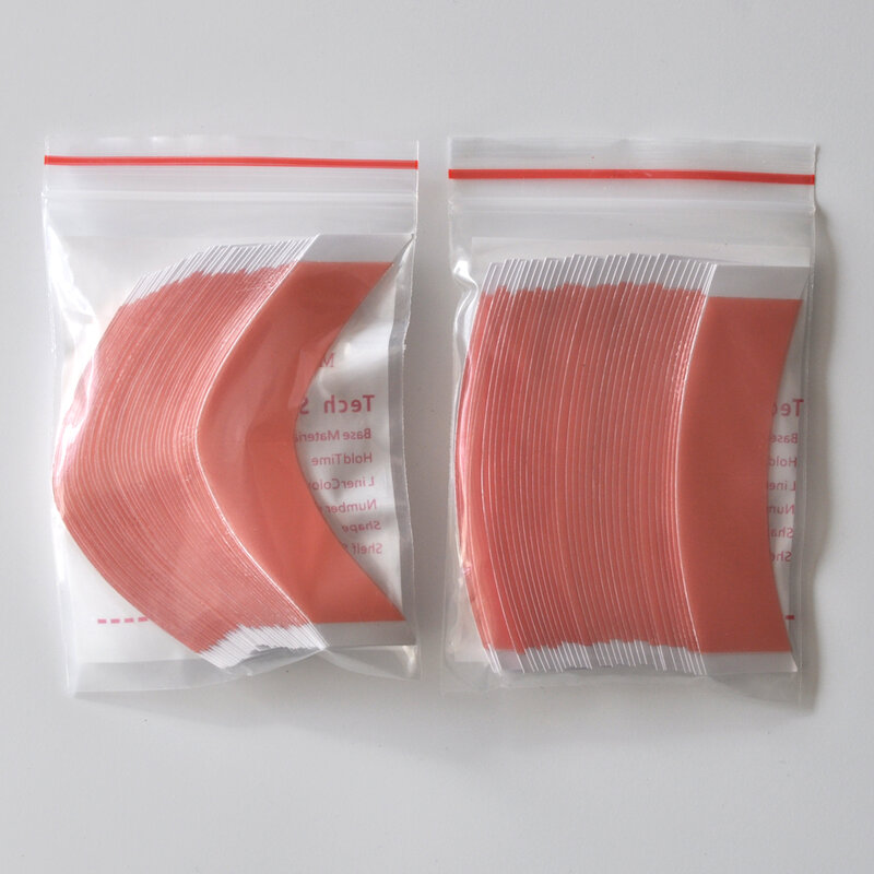 36pcs/lot Duo-Tac Strong Thin Red Hair System Tape Double Side Adhesive Tape For Lace Wig/Toupee Easy Cleanup Tape