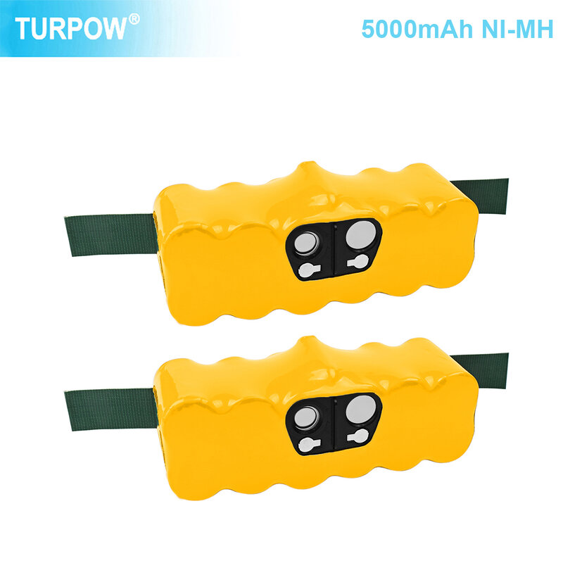 Baterai Penyedot Debu Turpow 5000MAh 14.4 V untuk IRobot Roomba 500 600 700 800 785 530 560 650 630 14.4 V Baterai Pengganti