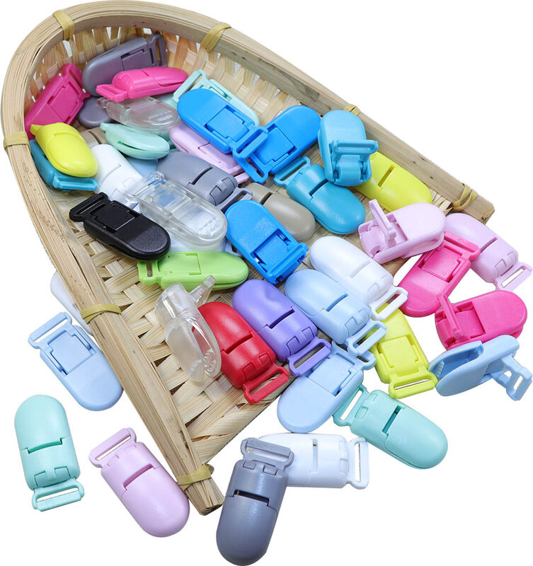 BOBO.BOX Baby massaggiagengive ciuccio Clip accessori catena cordoncino di Nylon colorato fermagli staccabili in plastica per la creazione di collana da dentizione