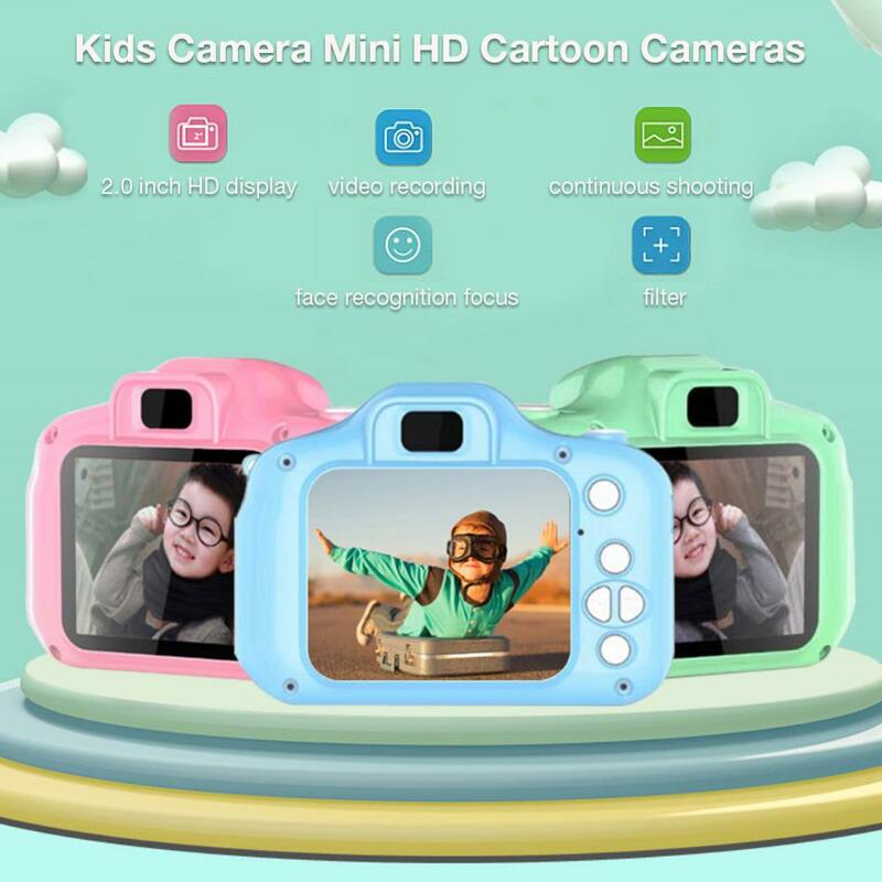 Cámara de vídeo HD de 2,0 pulgadas para niños, videocámara Digital Vlog, fotografía para niños, el mejor regalo de Navidad, Mini videocámara, compatible con tarjeta TF oculta