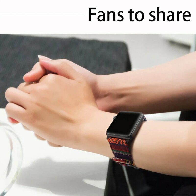 Bracelet en tissu de vent National pour bracelet de montre Apple 38mm 40mm iWatch 4 bandes 42mm 44mm bracelet de Sport montre Apple 5 4 3 2 accessoires