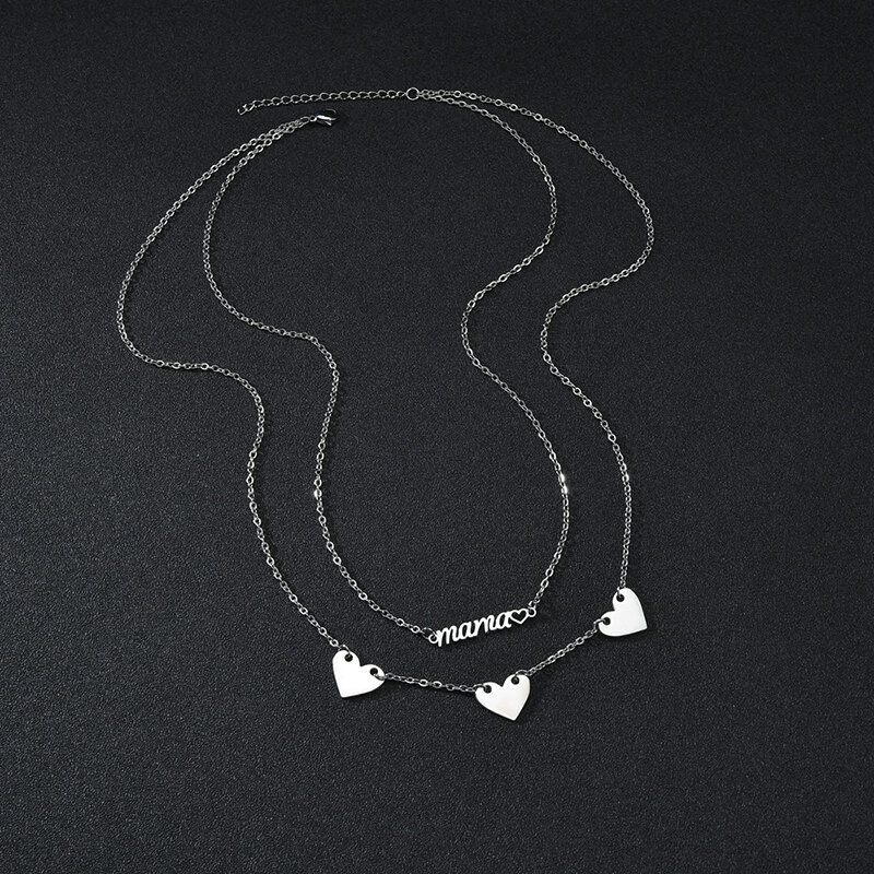 Nextvance, персонализированная черная подвеска с именем, три сердца, индивидуальное имя, ожерелье из нержавеющей стали для женщин, любимые ювелирные изделия, подарок
