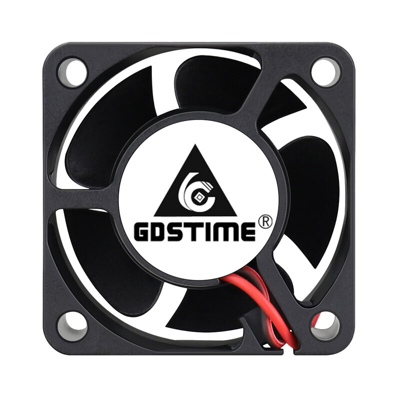 Gdstime – manchon de roulement à billes pour ventilateur de refroidissement, 2 pièces, 40mm 24V 12V 5V 4020 Mini coque d'ordinateur, 2 broches 4cm