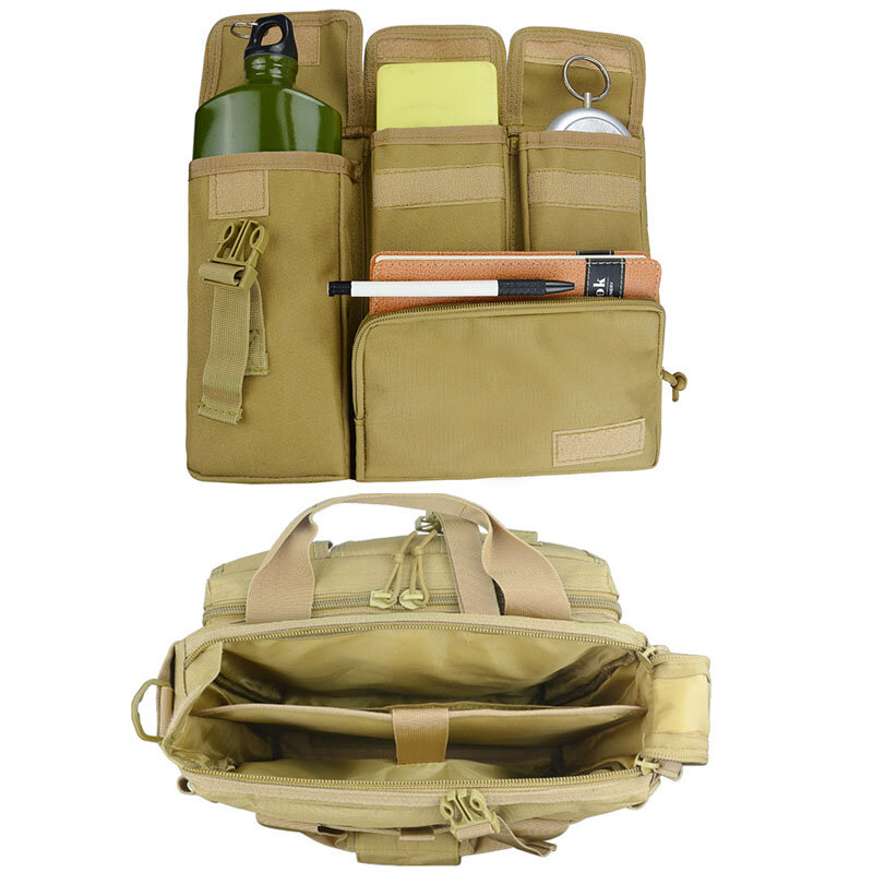 15 Cal laptopa taktyczna wojskowa torby komputerowe podróżna torba kurierska pojedynczy pasek na ramię Camping na zewnątrz sportowa plecak MOLLE