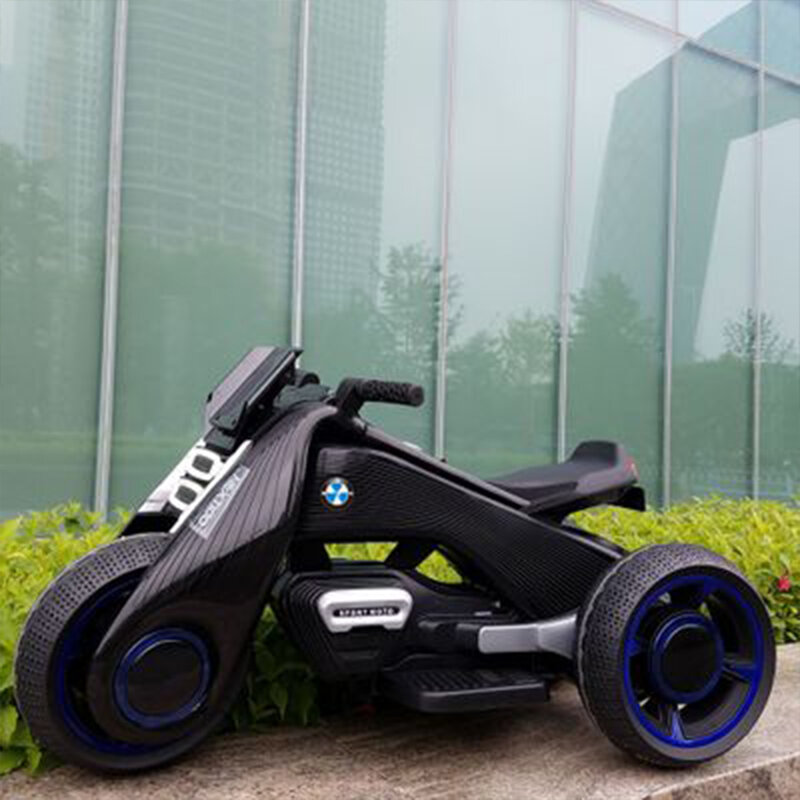 Mini Tricycle électrique à double entraînement pour enfants de moto électrique pour enfants 1-7 voiture de jouet de charge peut rouler sur rechargeable