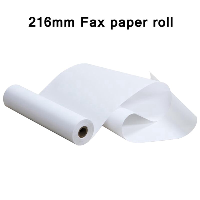 Rollo de papel térmico para máquina de Fax, A4, 216mm X 16 metros, 55g, recubierto, 1 unidad