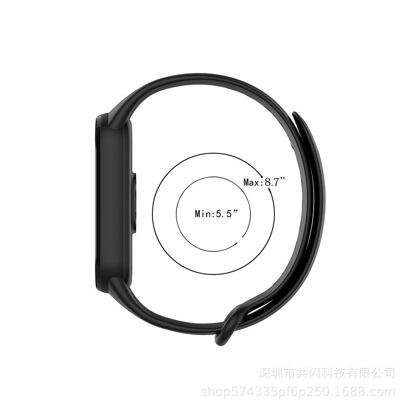 Xiaomi Mi Band 3,mi4および5用のスペアシリコンブレスレット