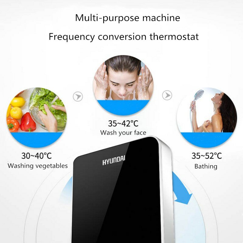 가정용 인스턴트 전기 온수기, 샤워 욕실 목욕 기계, 소형 3 초 속도