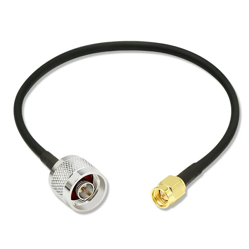 N Male to SMA male 50-3 Pure Copper RF Cable AP Jumper N Type Male to SMA Male Test Antenna Coaxial Connect SMA Plug to N Plug