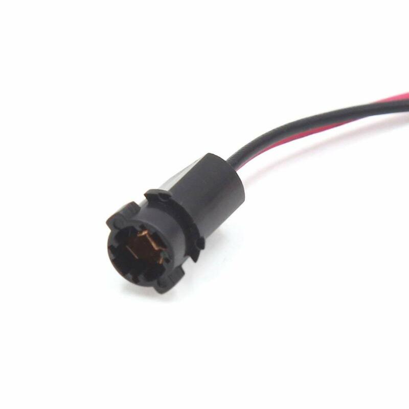 2/3/4/5/10Pcs T5 Panel Light Lamp Bulb Dashboard Indicator Extension Wire Harness Socket Connector for Car T5 Light Socket
