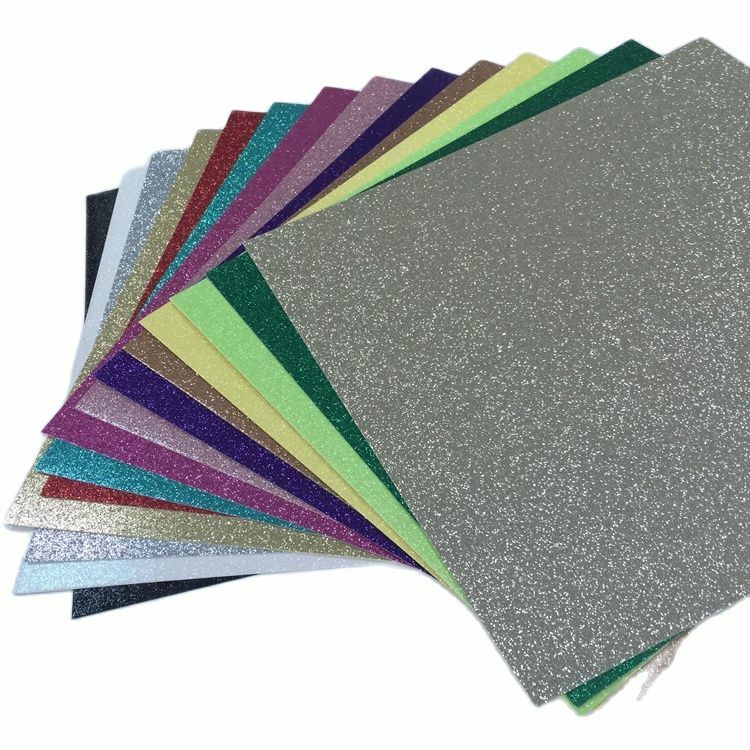 10pcs one bag Christmas and Party Decorations Glitter Paper, DIY Craft Paper 300gsm Glitter Cardstock Paper