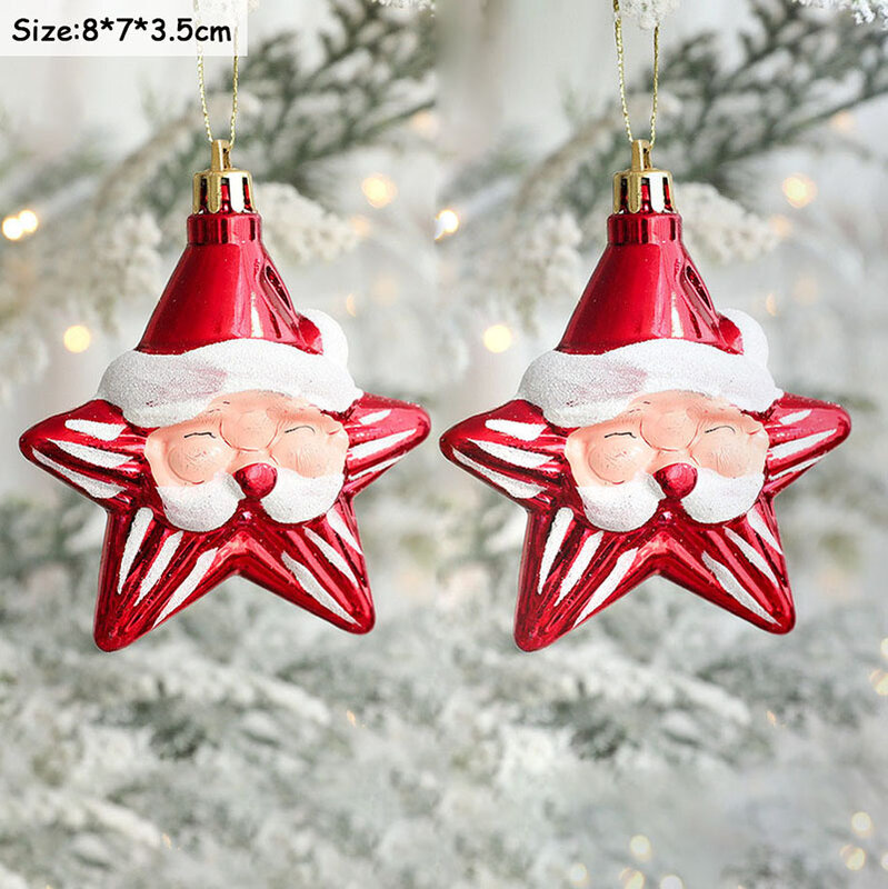 2 pçs elk bolas de natal ornamentos bauble pingente natal árvore pendurado bolas decorações de natal para casa navidad 2022 palle