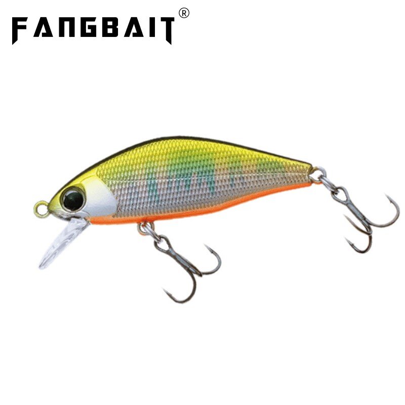 Fangbait-Leurre méné coulant de type WobJeff, appât Élidéal pour la pêche à la perche, jerkbait japonais, 45mm, 4g